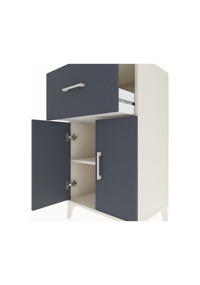 Hyperion Komodin Tek Raflı Tek Çekmeceli 2 Kapaklı 60x44x106 Aytaşı-antrasit Aytası Hyperion Komodin Tek Raflı Tek Çekmeceli 2 Kapaklı 60x44x106 Aytaşı-antrasit Aytası