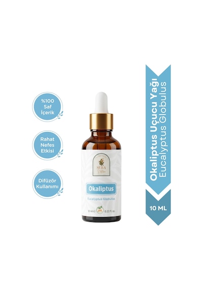 %100 Saf Okaliptus Uçucu Yağı 10 Ml - Doğal Nefes Ve Terapi Etkili Eucalyptus Globulus 10 ML