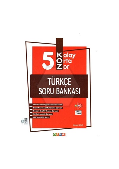 Gama 5.Sınıf Koz Türkçe Soru Bankası