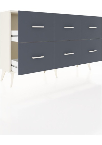 Arges Konsol 6 Çekmeceli 132x30x83 Aytaşı-aytaşı/antrasit Aytaşı/antrasit Arges Konsol 6 Çekmeceli 132x30x83 Aytaşı-aytaşı/antrasit Aytaşı/antrasit