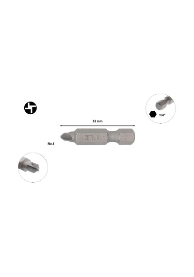 Ceta Form Torq-set Uçlu Bits No 1 X 32mm Cb/860301