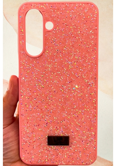 Samsung Galaxy A17 Yıldız Tozu Premium Pembe Silikon Kılıf