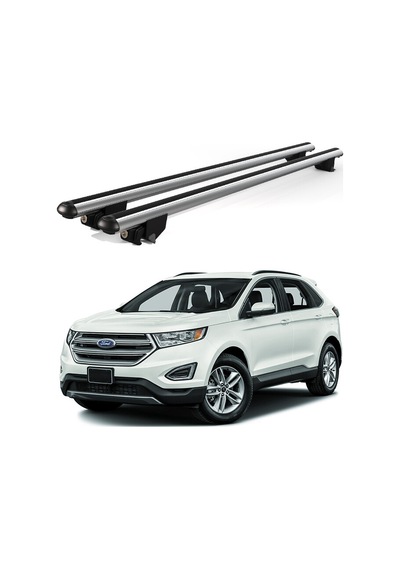 Kanca Ford Edge 2011-2018 Uyumlu Gri Kilitli Ara Atkı 120cm Port Bagaj Tavan Barı