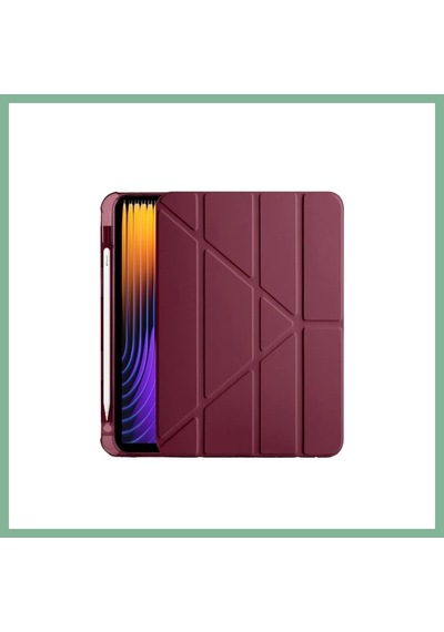 Bşkvirgo Pad 7 Pro Kılıf Kalemlikli Mars Tablet Kılıfı - Mürdüm Bsk2026