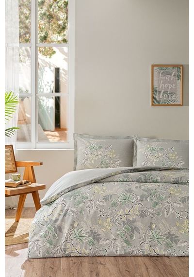 Özdilek Green Leaf Çift Kişilik Nevresim Takımı Çok Renkli