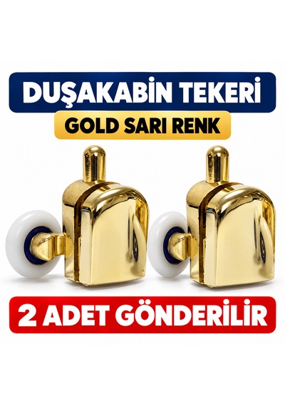 Sarı Duşakabin Tekeri Gold Sadece Alt İçin Gönderilir 2 Adet