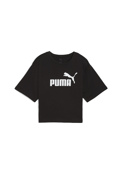Puma 68497201 Ess Cropped No. 1 Logo Tee Kadın Spor Tişört SIYAH