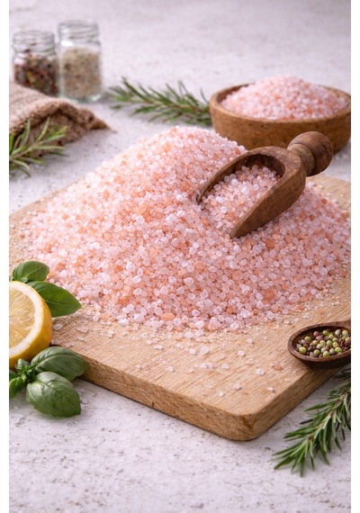 Saygın Tuz Rafine Edilmemiş Doğal Himalaya Kristal Kaya Tuzu Sofrada Öğütme İri Taneli Paketli 5 KG