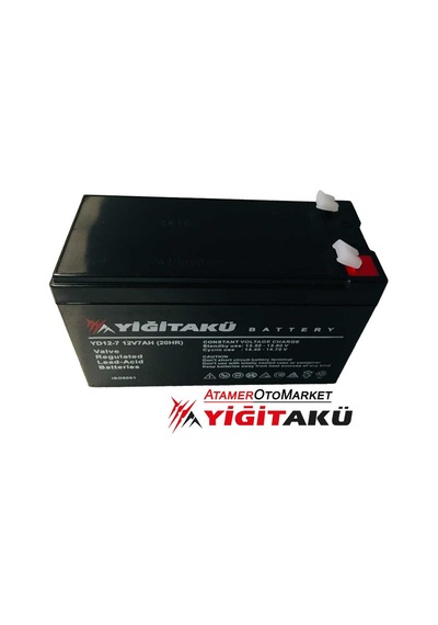 12v 7 Ah-amper Kuru Tip Agm Ups Akü Yd12-7 Yiğit Akü