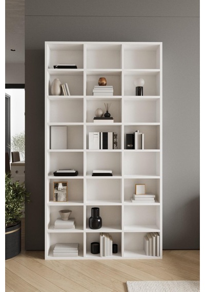 Albefa 109zeynep 24 Raflı Çok Amaçlı Dolap - Kitaplık Beyaz