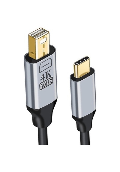 Mini Display Type-c Dönüştürme Kablosu 4k Type-c Mini Dp Çevirici Kablo 1,8 M