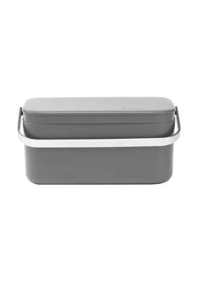 Brabantia Çöp Kutusu, Plastik/paslanmaz Çelik, Koyu Gri, 22 X 13 X 11 Cm, 1 Birim Diğer