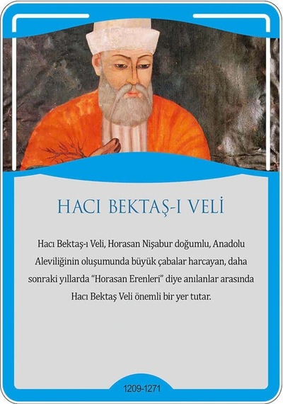Türk Büyükleri - Hacı Bektaş-I Veli Afişi