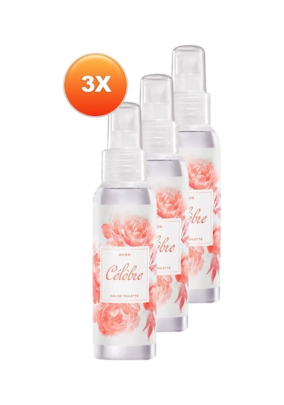 Avon Celebre Kadın Vücut Spreyi EDT 100 ML x 3