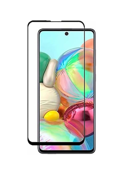 Forzacase Samsung Galaxy A71 İle Uyumlu Çerçeveli Tam Kaplayan Temperli Ekran Koruyucu - Fc003