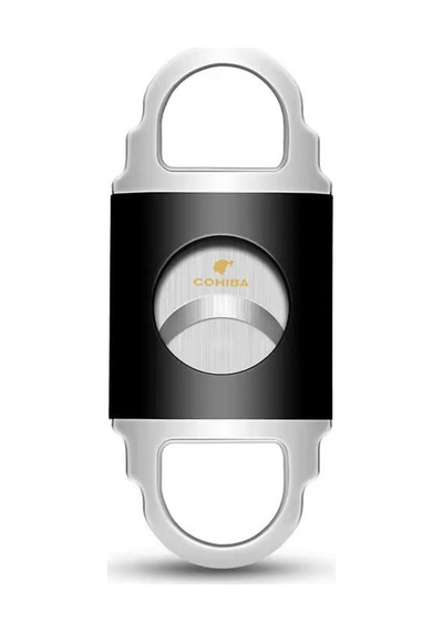 Cohiba Siyah Gümüş Metal Puro Makası Kesici 74707229