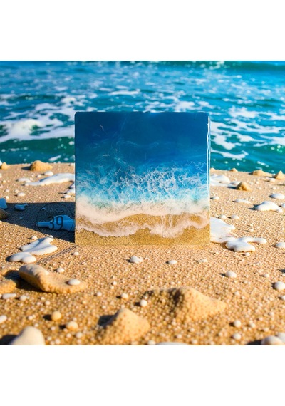 Caribbean Ocean Epoksi Duvar Tablosu El Yapımı Okyanus Temalı Dekoratif Sanat, 25x25 Cm & 30x30 Cm 1 Adet Caribbean Ocean Epoksi Duvar Tablosu El Yapımı Okyanus Temalı Dekoratif Sanat, 25x25 Cm & 30x30 Cm 1 Adet
