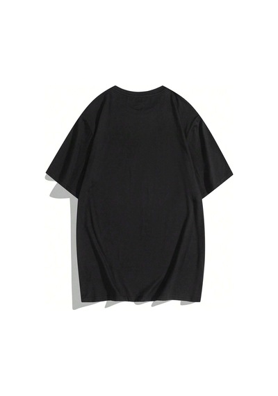 Can Dostum Köpeğim Temalı Unisex Oversize Tshirt Siyah