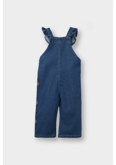 Defacto Kız Bebek Nakışlı Jean Tulum G3103a525aunm28 Mavi