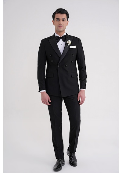 Black 082 Takım Slim Siyah Siyah
