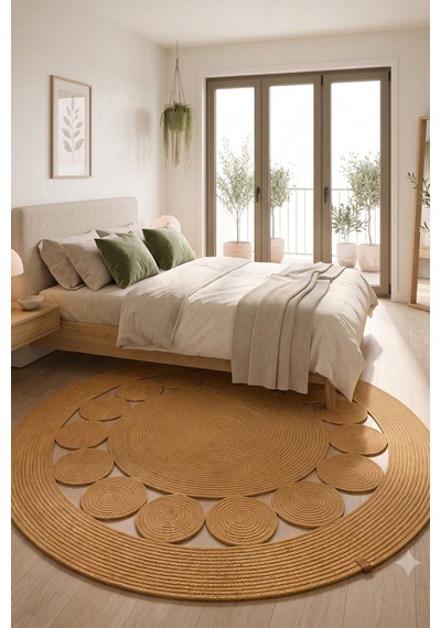 Villadia Home Textile Jüt Hasır Yuvarlak Kilim Halı Yolluk Dekoratif Örgü Halı Doğal Görünümlü Bohem Kilim Salon Oturma Odası Balkon Mutfak Yatak Odası Koridor 7209bambu Villadia Home Textile Jüt Hasır Yuvarlak Kilim Halı Yolluk Dekoratif Örgü Halı Doğal Görünümlü Bohem Kilim Salon Oturma Odası Balkon Mutfak Yatak Odası Koridor 7209bambu