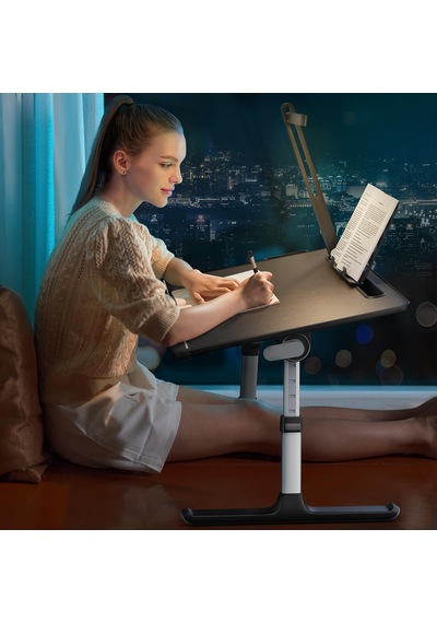 Bix Saiji K8 Ultimate Çok Fonksiyonlu Ayarlı Led Işıklı Çalışma Masası Siyah Siyah
