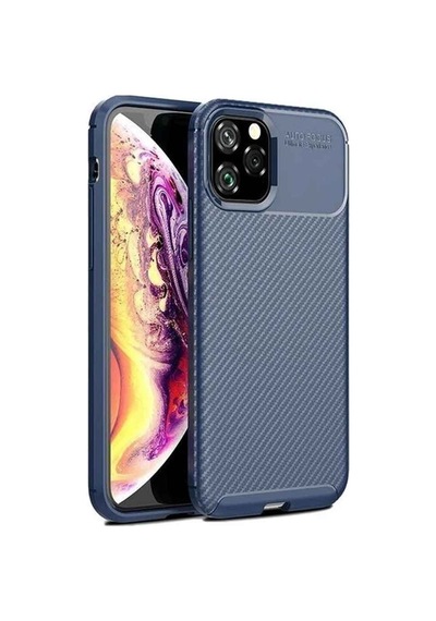 Apple Uyumlu iPhone 12 Pro Max Karbon Desenli Negro Silikon Kılıf