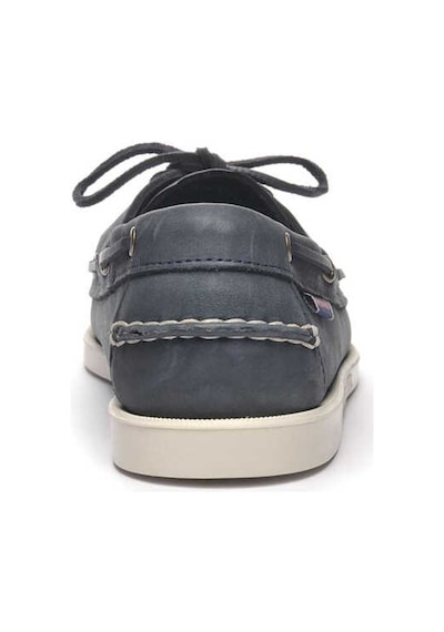 Sebago Docksides Portland Crazy Horse Erkek Deri Ayakkabı Mavi Mavi - Lacivert
