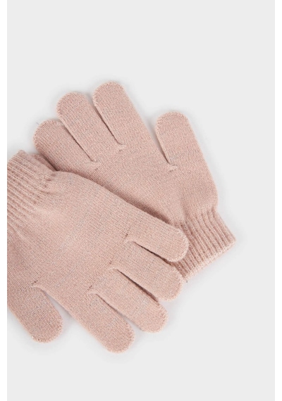 Defacto Kız Çocuk Triko 2li Eldiven C8147a825wnpn110 Pembe-pn110