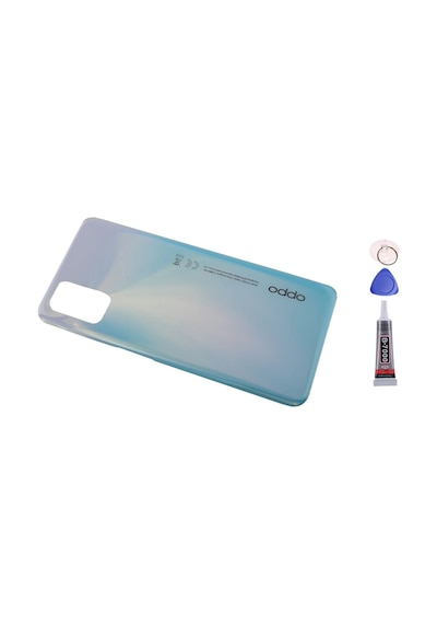 Oppo Reno 4 Lite Mavi Arka Kapak Batarya Kapağı Pil Kapağı Yapışkan Ve Sökme Aparatıyla Beraber Full Set Mavi