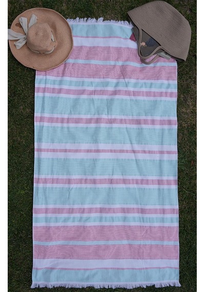 %100 Pamuk 90x160 Cm Unisex Plaj Havlusu Baveno Desen003