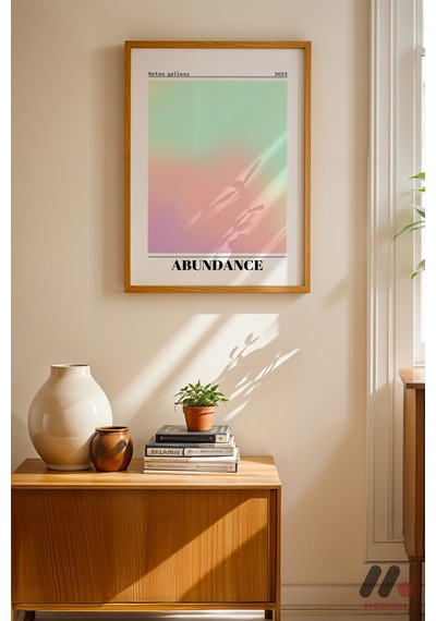 Abundance Aura Posteri, Ahşap Çerçeveli Duvar Tablosu - Kişiye Özel Hediye