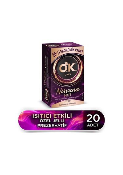 Okey Nirvana Hot Prezervatif 4 x 20'li
