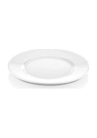 12 Adet Melamin Çizgi Tatlı Servis Tabağı Makinede Yıkanabilir Dayanıklı Sunum Tabağı 17 Cm Beyaz