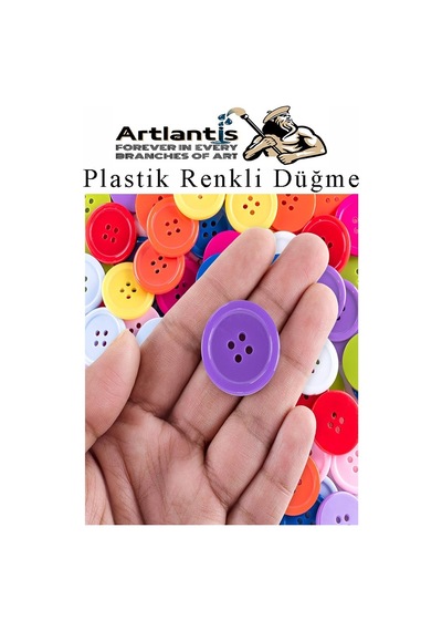 Renkli Düğme Plastik 1.2cm 100 Lü 1 Paket 12 Mm Plastik Renkli Düğme Dikiş Parlak Yuvarlak 4 Delikli Düğme Etkinlik Okul