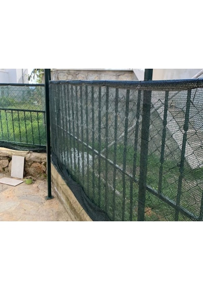 Morilu Gölgelik File - Çit Filesi - 40'Lık Şeritli Halkalı - Yeşil - Gölgelik Tente - Yeşil File - Balkon Filesi