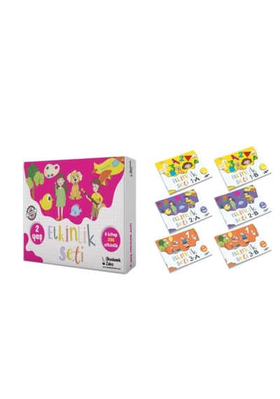 2 Yaş Etkinlik Seti 6 Kitap 206 Etkinlik - İzli Abc Ve Sayıcıklar seti