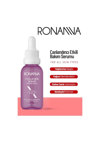 Ronanna Kolajen Serum - Botox Etkili, Allantoin, Salisilik Asit, Hyalüronik Asit - 30ml