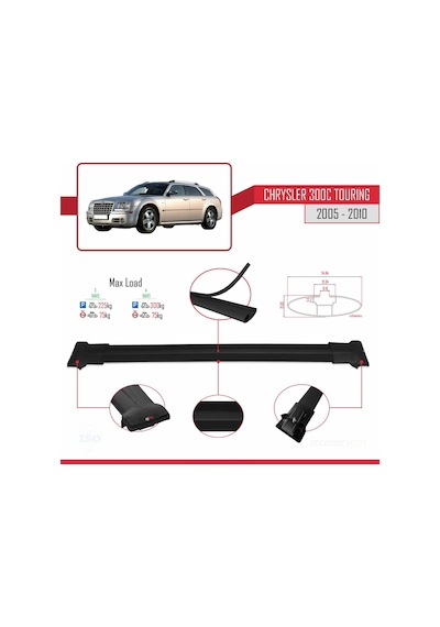 Chrysler 300c Touring 2005-2010 Arası İle Uyumlu Fly Model Ara At