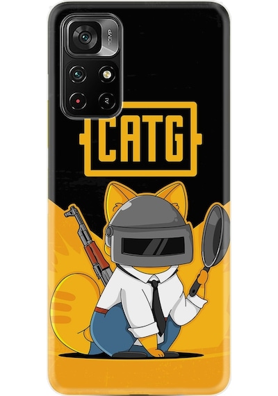 Xiaomi Poco M4 Pro Kılıf Silikon Desen Cat G 1677