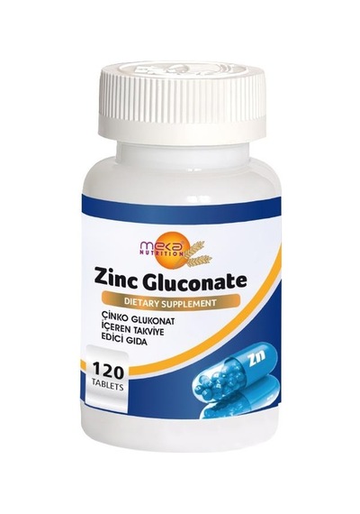 Meka Nutrition Zinc Gluconate 120 Tablet Çinko Glukonat