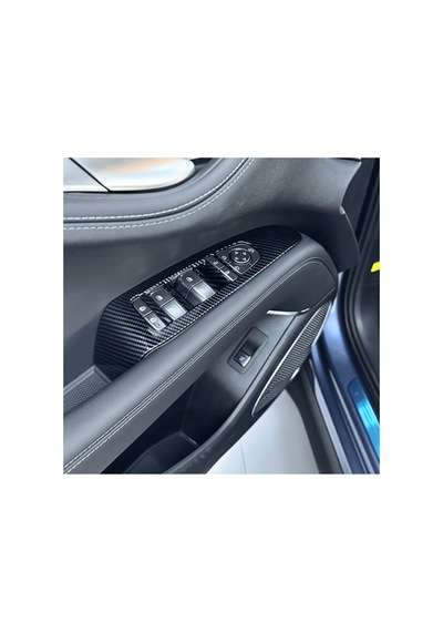 Red Lion Parts Byd Seallion 7 Uyumlu Karbon Fiber Cam Açma Düğme Paneli Kaplama Seti 4 Parça