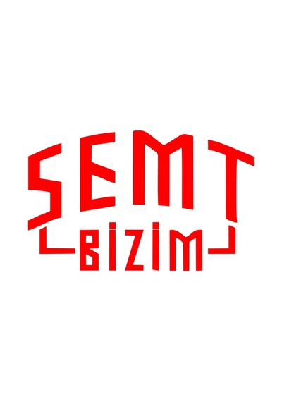 Semt Bizim Araba Sticker 17x17 Cm Kırmızı