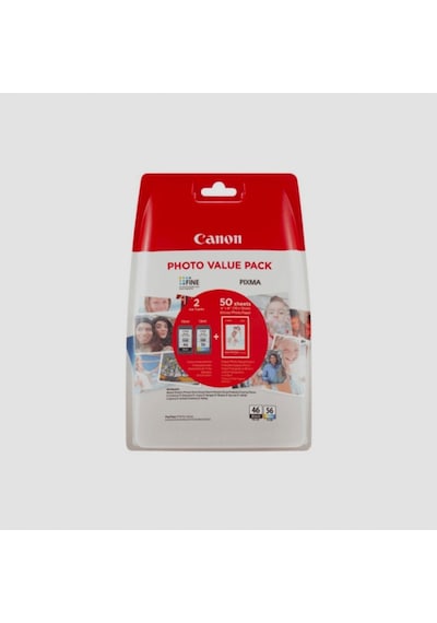 Canon Pg 46/Cl 56 2'Li Kartuş Fotoğraf Kağıtdı E404 E464