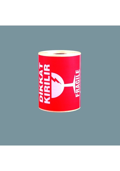 Kırılır Etiketi 100X100/250 Sarım 5 Rulo