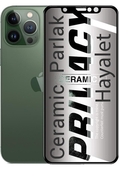 Apple Uyumlu iPhone 13 Pro Hayalet Ekran Koruyucu Parlak Seramik