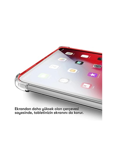 Newface Samsung Galaxy Uyumlu T737 Tab S7 Fe 12.4 Kılıf Anti Şeffaf Tablet Silikon Glblseme - 51 - Şeffaf