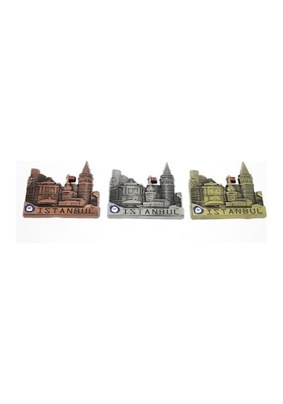 Metal İstanbul Temalı Yöresel Magnet Model 3