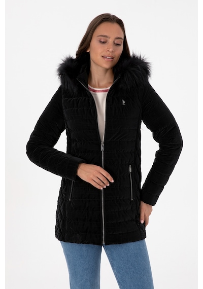 U.s. Polo Assn. Kadın Siyah Deri Mont-kaban 50317317-001 001sıyah