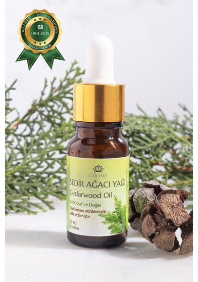 Goomy Sedir Ağacı Uçucu Yağı 10 Ml %100 Saf Ve Doğal Cedarwood Essential Oil